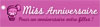 Logo boutique Miss anniversaire